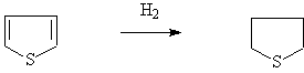 Reduction of Thiophene